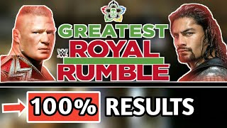 WWE Greatest Royal Rumble 2018 : 100% Results Predictions