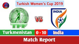 India Women VS Turkmenistan Women || Turkish Women's Cup 2019 || Alanya
