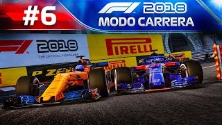 F1 2018 MODO TRAYECTORIA #6 | BUGS, EMOCIÓN Y CAOS - Toro Rosso Honda