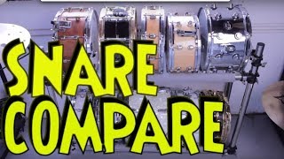 snare drums comparison / comparativa