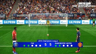 PES 2019 | PSG vs Manchester United | UEFA Champions League (UCL) | Penalty Shootout | Gameplay PC