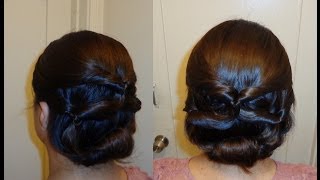 topsy tail updo hairstyle