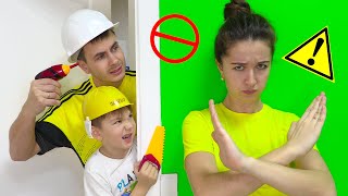 Мама НЕ ХОЧЕТ помогать Хелпику! Что придумал ПАПА? Роме СРОЧНО нужна ПОМОЩЬ 24 ЧАСА! Семейный скетч!