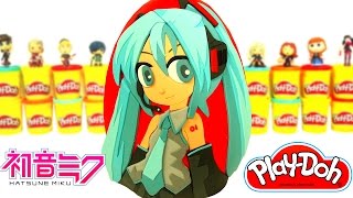 Huevo Sorpresa Gigante de Hatsune Miku en Español de Plastilina Play Doh