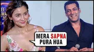 Alia Bhatt REACTS On Movie With Salman Khan | Inshallah | Zee Cine Awards 2019