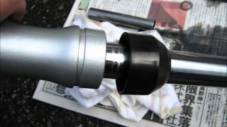 Suzuki GN125H フロントフォークオイル交換 ( Front fork oil change )