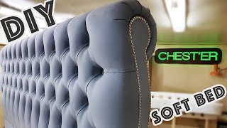 МЯГКОЕ ИЗГОЛОВЬЕ кровати своими руками SOFT CREW bed with their own hands DIY