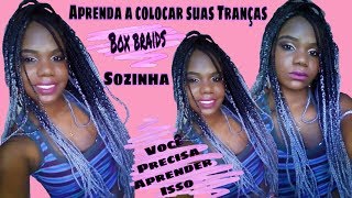 como colocar box braids em cabelo curto sozinha/ Tutorial on how to Box braids on short hair