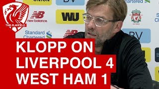 Liverpool 4-1 West Ham | Jurgen Klopp Post-Match Press Conference