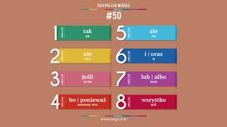 #50 - ПОЛЬСКИЙ ЯЗЫК - 500 основных слов. Изучаем польский язык самостоятельно