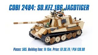 [COBI 2484] Sd.Kfz.186 Jagdpanzer VI Jagdtiger review & speed build