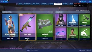 *NEW* TIDAL WAVE WRAP! July 7 New Skins - Fortnite Item Shop Live (Fortnite Battle Royale)