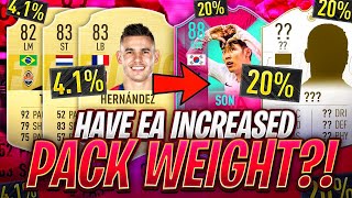 DID EA INCREASE PACK WEIGHT?