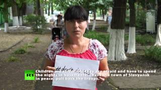 Uncut Chronicles: #Don'tKillUs - Families who fled Eastern Ukraine urge end to bombing