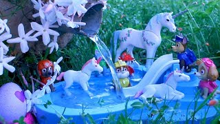 PATRULLA CANINA salva los UNICORNIOS del CAZADOR! PAW PATROL toys PATRULLA CACHORROS UNBOXING