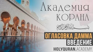Огласовка дамма. Введение. | Академия Корана™
