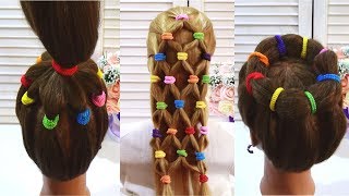 Топ 5 Простые и Легкие  Прически на Резинках. Top 5 Amazing Hairstyle Tutorials Compilation 2017