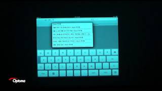 Optoma ML500 LED DLP Projector with Apple iPad2 mirroring Webserf