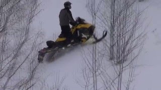 Покатушки на снегоходах. Овраги и балки 2