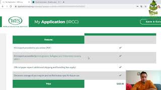 WES - Évaluation des diplômes d’études (EDE) - Inscription