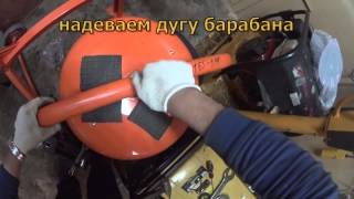 Ремонт бетономешалки своими руками.Замена подшипников барабана. Самодельный съемник подшипников
