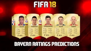 FIFA 18 | BAYERN MUNICH PLAYER RATINGS PREDICTIONS w/ JAMES RODRIGUEZ, NEUER, LEWANDOWSKI & MORE!