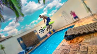 DESAFIO INSANO DE BIKE * MANOBRA RADICAL NA MEGA RAMPA *