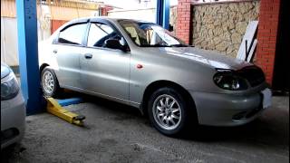 Chevrolet Lanos Шевроле Ланос 2007 года Замена глушителя задняя часть