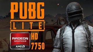 HD 7750 1GB Benchmark | PUBG Lite | High Ultra