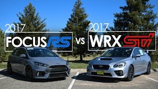 2017 Ford Focus RS vs 2017 Subaru WRX STI – Comparison | Driving Reviews