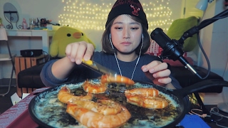[ASMR] Garlic Butter Shrimp Eating Sounds | SHRIMP EDITION 2/3
