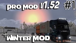 Euro Truck Simulator 2 - ProMod 1.52 & Winter Mod v3.0