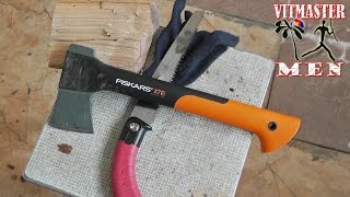 Топор Fiskars зарубил пилу Z-saw )))