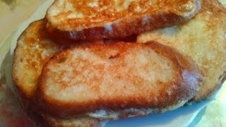 Гренки с молоком
