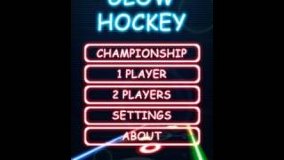 Glow Hockey 2 FREE - iPhone Gameplay Video