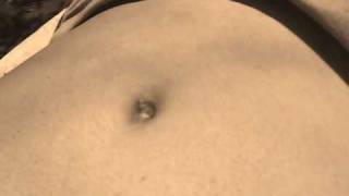 sleeping belly button