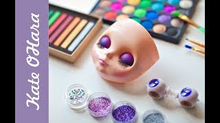 Кастом Блайз Blythe. Разбираем голову, красим веки, делаем спящие глаза.