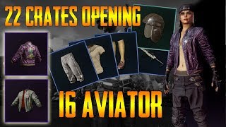 22x CRATE OPENING | SELTENE SKINS in PUBG | NEW AVIATOR SKINS