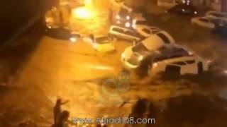 أمطار مكة المكرمة تتحول إلى سيول ضخمة غرقت بها السيارات