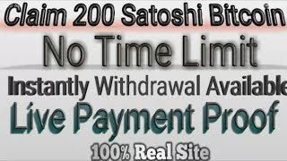 800 Bitcoin Satoshi Every 5 Minute Free Earn With Payment Proof by Wild tech