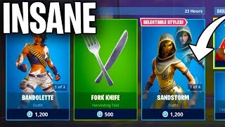 The SANDSTORM SKIN is INSANE.... (FORTNITE ITEM SHOP COUNTDOWN)