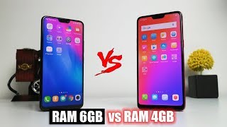 VIVO V9 RAM 6GB VS OPPO F7 RAM 4GB