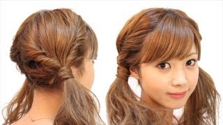 ゆるふわツインテール 【English subs】　Loose Twin tails　arrange tutorial