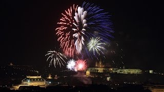 Novoroční ohňostroj Praha 2013