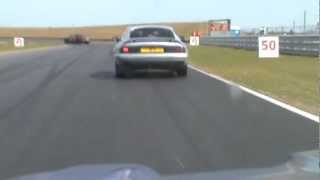 Jaguar XJS crash at Snetterton 300. 2011
