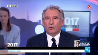 Macron élu président : "La France envoie au monde un message incroyable d'espoir", assure Bayrou