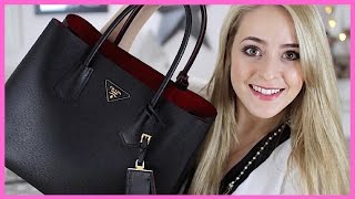 What's in my Bag?! (+Prada 'Double Bag' Review!) | Fleur De Force