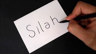 Silah Kelimesini Resme Çevirme__Kelimeden Sanat Yapma
