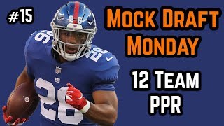 Live 2018 Fantasy Football Mock Draft - 12 Team PPR