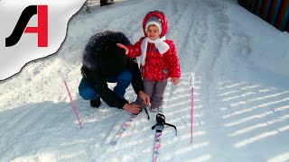 Как научить ребенка кататься на лыжах? Как кататься на беговых лыжах? Учимся кататься на лыжах.
